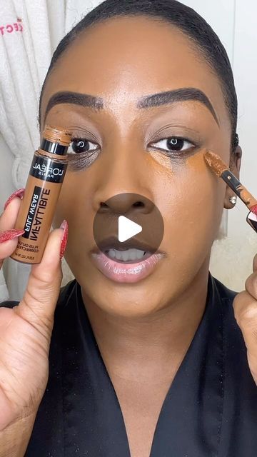 Dark Skin Make Up Tutorial, Dark Skin Eye Makeup, Natural Bronze Makeup, Contour For Dark Skin, Corrector For Dark Circles, Colorful Eye Makeup Tutorial, Dark Concealer, Makeup For Dark Skin, Hd Make Up