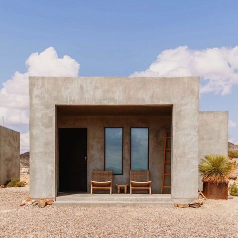 Desert Glamping, Chisos Mountains, Desert Retreat, Lodge Ideas, Willow House, Box House, Rammed Earth, The Company Store, Ideas Casa