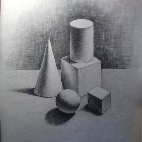 Still Life Drawing Shapes, Still Life Geometric Shapes Drawing, Value Still Life Drawing, Beginner Still Life Drawing, Geometric Pencil Drawings, Black And White Still Life Drawing, Still Life Ideas Drawing, Still Life Shapes Drawing, Still Life Sketch Easy For Beginners