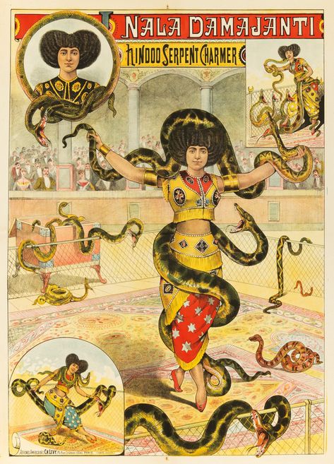 Mami Wata, Vintage Circus Posters, Halloween Circus, Club Restaurant, Circus Poster, Snake Charmer, Deco Poster, Indigenous Culture, Vintage Circus