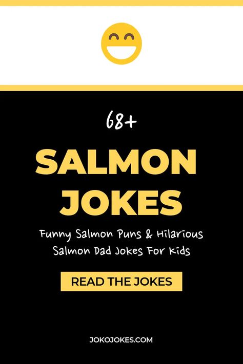 Here are the 68 funny salmon jokes. These salmon puns will make you laugh out loud with kids and adults. Cute salmon one liners and quotes to tell your friends for a funny humor night. Salmon Quotes, Secretary Quotes, Xray Humor, Fishing Jokes, Fish Puns, Bar Jokes, One Liners, Spanish Jokes, English Jokes