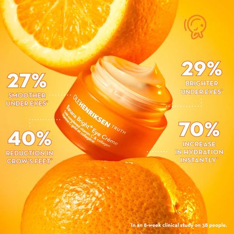 Brightening Skincare, Vitamin C Cream, Dry Body Oil, Best Vitamin C, Banana Powder, Brightening Eye Cream, Eye Creme, Ole Henriksen, Bright Eye