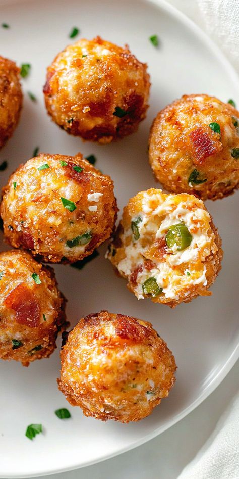 Bacon Jalapeño Cream Cheese Balls – Chasety Snacks Easy To Make, Cream Cheese Balls, Cream Cheese Ball, Bacon Appetizers, Snacks Easy, Stuffed Jalapenos With Bacon, Xmas 2024, Recipes Appetizers, Cheese Ball Recipes