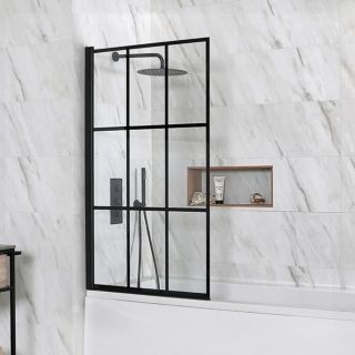 Bath Panels and Accessories | BigBathroomShop Bath Shower Screen, Bath Panels, Bath Front Panel, L Shaped Bath, Grid Design Pattern, Bath Rack, Square Bath, Traditional Bathrooms, Bad Accessoires