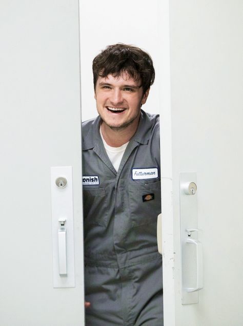 Josh Hutcherson Astronaut, Future Man Josh, Josh Hutcherson Thumbs Up, Josh Hutcherson In A Suit, Josh Hutcherson Sleeping, Josh Futturman Icon, Josh Hutcherson Future Man Chair Scene, Josh Hutcherson Shirt Off, Josh Future Man