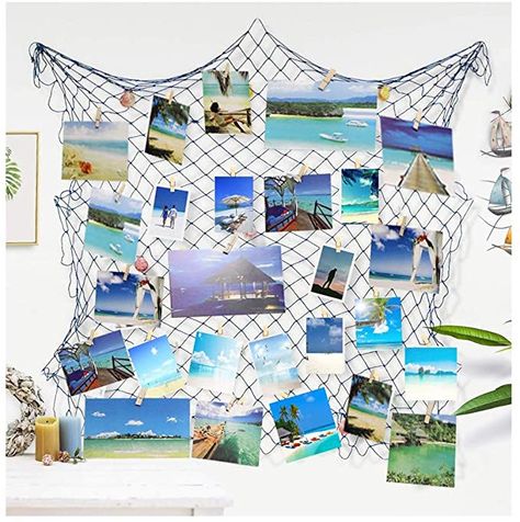 Birthday Ocean Theme, Ocean Theme Party Decorations, Beach Theme Party Decorations, Pirate Party Decorations, Ocean Classroom, Ocean Themed Bedroom, Under The Sea Decorations, Photo Hanging, Ocean Theme Birthday