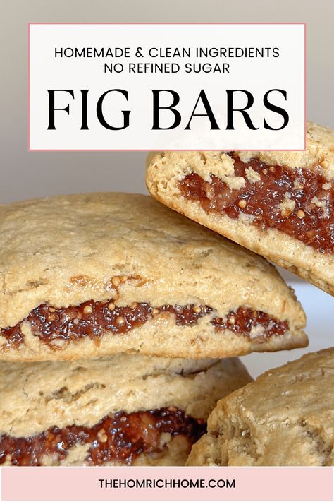 Homemade Fig Bars Fig Newtons Homemade, Toddler Snack, Fig Newtons, Fig Bars, Homemade Strawberry Jam, Healthy Yogurt, Organic Snacks, Baby Snacks, Toddler Snacks