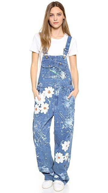 Painted Overalls, Vintage Overalls, Estilo Hippy, Diy Vetement, Painted Denim, Painted Clothes, Dungarees, Upcycle Clothes, Text Messages