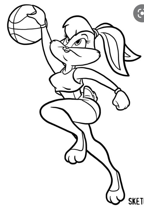 Bugs Bunny Drawing, Old Cartoon Characters, Lola Bunny, Practice Drawing, Space Jam, Old Cartoons, Drawing Practice, Creative Drawing, Diy Hair Bows