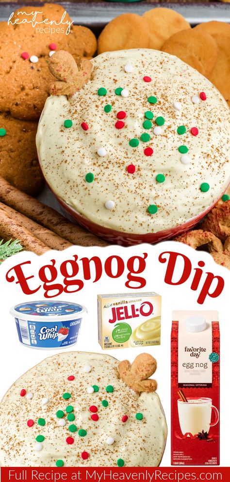 eggnog dip Christmas Party Cheap, Christmas Dessert Dip, Eggnog Dip, Cheap Desserts, Dessert Dip Recipes, Christmas Dip, Cool Whip Cookies, Delicious Holiday Desserts, Crafty Morning