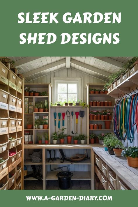 Explore 15 innovative storage solutions to unlock the full potential of your garden shed. Elevate your space with clever design ideas that enhance organization and functionality. Uncover expert tips to optimize storage efficiency and create a practical yet stylish shed environment. Shed Organization Ideas Storage, Greenhouse Storage Ideas, Garden Tool Organization Ideas, Potting Shed Organization, Garden Shed Organization Ideas, Garden Shed Storage, Shed Storage Ideas, Storage Design Ideas, Garden Shed Interiors