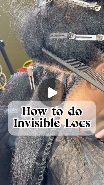 RVA Natural Hair Care on Instagram: "Quick tutorial on how to so invisible locs. I always show yall the process but never the how to actually do the style.   This is one of my favorite protective styles because it’s so versatile, can be long or short, curly pieces or just the loc. Either way the look is going to GIVE 😍" Diy Invisible Locs, How To Twist Locs, Diy Locs Tutorials, Short Invisible Locs Hairstyles, How To Do Invisible Locs, How To Do Locs On Natural Hair, Invisible Locs Hair, How To Do Locs, Faux Dreads Styles