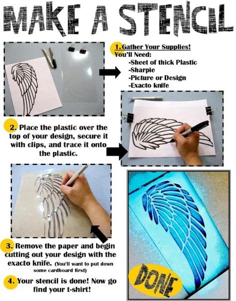 1000+ images about Homeschool Art - Printmaking on Pinterest ... Make A Stencil, Diy Stamps, Spray Paint Stencils, Diy Stencil, How To Make Stencils, Kit Design, Spray Paint Art, Library Programs, Stencil Patterns