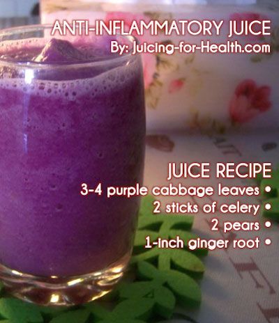 If you don’t like to juice green cabbage, try juicing the red/purple cabbage instead. The colored cabbage has a powerful anti-oxidant,… Purple Smoothie, Cabbage Juice, Juicy Juice, Resep Diet, Juicer Recipes, Purple Cabbage, Healthy Juice Recipes, Juicing For Health, God Mat