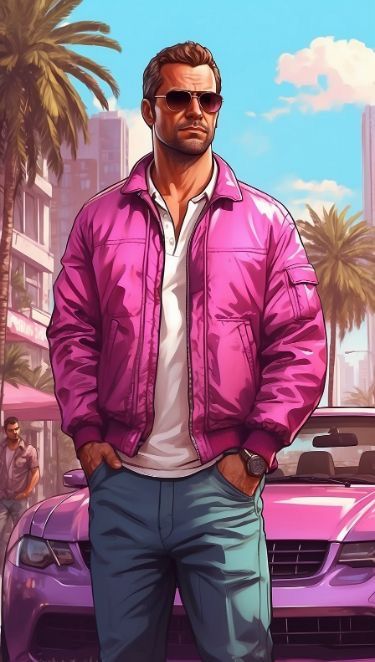 Ricky Fort, Grand Theft Auto Artwork, Gta Vi, Album Cover Wallpaper Collage, Gta 6, Saints Row, New Retro Wave, Cute White Guys, Cover Wallpaper