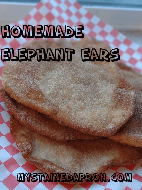 Homemade Elephant Ears Elephant Ears Recipe Tortilla, Gluten Free Elephant Ears Recipe, Homemade Elephant Ears, Elephant Ears Recipe, Homemade Doughnuts, Fair Food, Tortilla Recipe, Homemade Gluten Free, Favorite Dessert Recipes