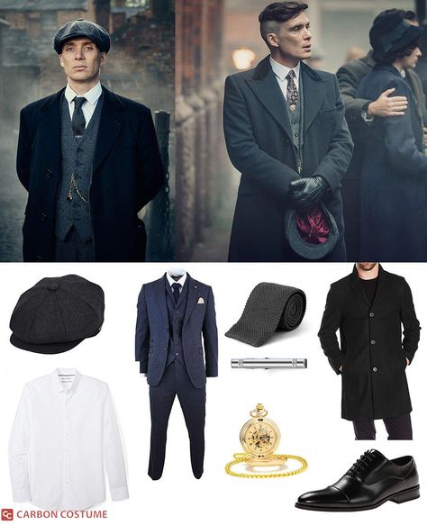 Make Your Own Thomas Shelby from Peaky Blinders Costume Peaky Blinders Outfits Men, Tommy Shelby Outfit, Thomas Shelby Costume, Peaky Blinders Men, Peaky Blinders Outfit, Peaky Blinders Clothing, Peaky Blinders Fashion, Mens Halloween Costumes Diy, Shelby Family