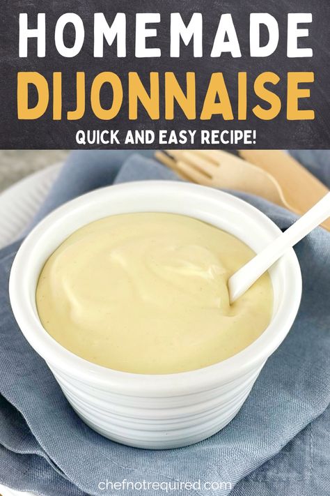 Want to make your own easy dijonnaise recipe at home? My simple recipe for dijonnaise goes just about anything and you probably already have the ingredients in the fridge to make this easy sauce. Great for dipping things like chicken or seafood, I have also included a recipe video to show you how easy this creamy homemade sauce is! Dijonaise Sauce Recipe, Dijon Mayonnaise Recipe, Dijonnaise Recipe, Sandwich Sauces, Spicy Dipping Sauce, Drink Inspiration, Homemade Condiments, Light Meals, Sandwich Board