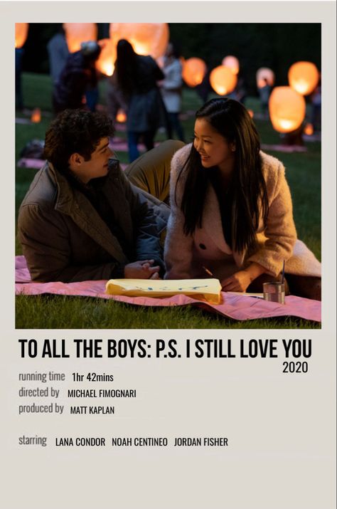 P S I Still Love You, Movie Posters Romcom, You Series Poster, To All The Boys I've Loved Before Poster, Polaroid Love Aesthetic, P S I Love You, To All The Boys, Love Movie Poster, Loving You Movie