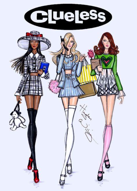 Fashion Animation, 1990 Style, Chanel Wallpapers, Clueless Fashion, 18th Anniversary, Wallpaper Illustration, Fashion Poster Design, Hayden Williams, Fashion Artwork