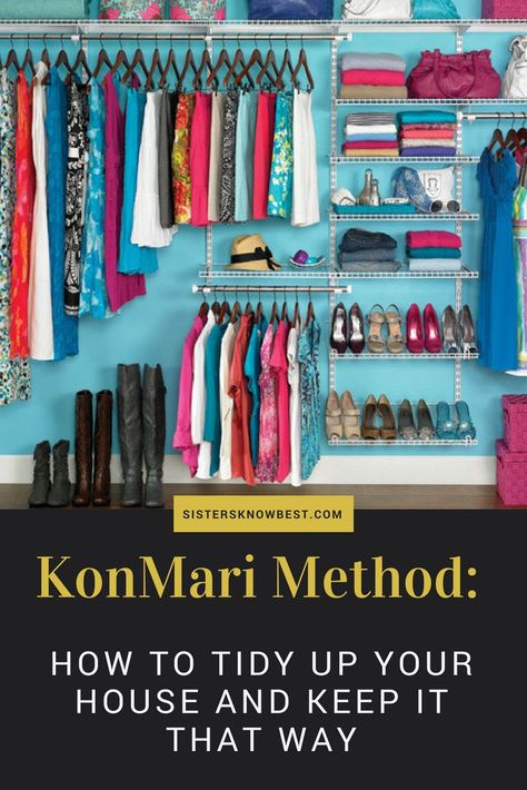 KonMari Method is a great way to clean your house and keep it that way. The Kon Mari Lifestyle is growing more and more popular. Kon Mari Closet Organization, Mari Condo, Maria Kondo, Konmari Closet, Decluttering Methods, Konmari Method Organizing, Konmari Checklist, Kon Mari, Konmari Organizing