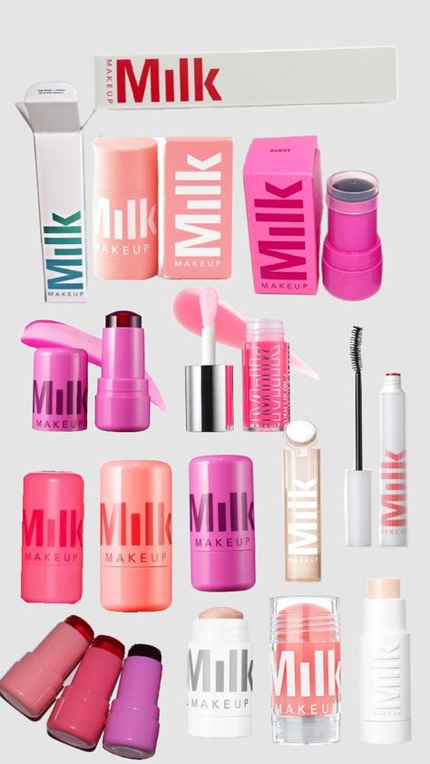 milk makeup! 😍💗 Milk Makeup Skincare, Milk Makeup Aesthetic, Skin Care Pictures, Teenager Makeup, Preppy Makeup, Sephora Skin Care, Christmas Makeup, Milk Makeup, Sephora Makeup