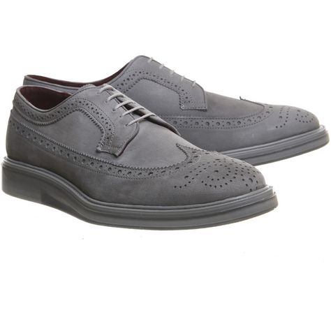 Poste Dacapo Transparent Wedge Brogues ($72) ❤ liked on Polyvore featuring men's fashion, men's shoes, men's oxfords, mens grey shoes, mens gray dress shoes and mens brogue shoes Mens Grey Dress Shoes, Gray Dress Shoes, Mens Grey Shoes, Colored Wedding Dress, Brogue Shoes, Grey Shoes, Mens Oxfords, Gray Dress, Men's Fashion