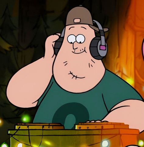 Soos Ramirez, Soos Gravity Falls, Gravity Falls Characters, Fav Character, Dipper Pines, Paint Brush Art, Heart Cake, Fall Door, Big Guy