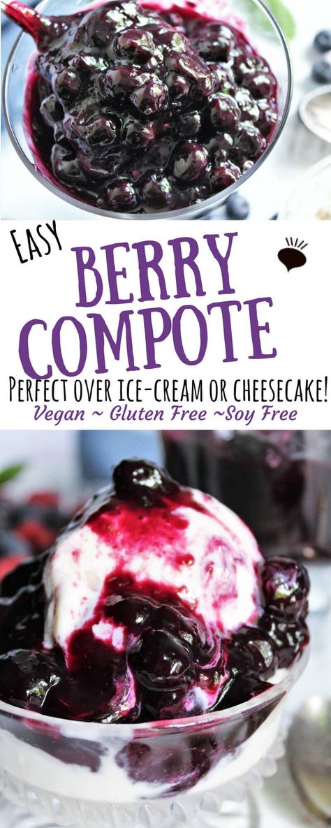 Strawberry Blueberry Compote, Blueberry Compote For Cheesecake, Fruit Topping For Cheesecake, Berry Compote Recipe, Blueberry Compote Recipe, Berry Topping, Blueberry Pies, Fruit Sauces, Publix Recipes