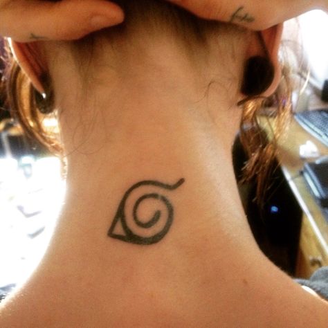 Hidden Leaf Tattoo, Leaf Village Tattoo, Hidden Leaf Symbol, Leaf Village Symbol, Geeky Tattoos, Tattoo On The Back, Hidden Leaf Village, Leaf Symbol, Fun Tattoos