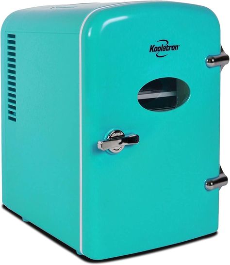 Koolatron Retro Mini Fridge For Bedrooms 4L Small Fridge 6 Can Table Top Fridge 12v Portable Cooler Refrigerator Quiet Mini Fridges For Skincare Food Drinks Kids Home Car & Travel Pink : Amazon.co.uk: Large Appliances Table Top Fridge, Portable Mini Fridge, Retro Refrigerator, Portable Refrigerator, Portable Fridge, Small Fridges, Serum Face, Skincare Cosmetics, Mini Fridges