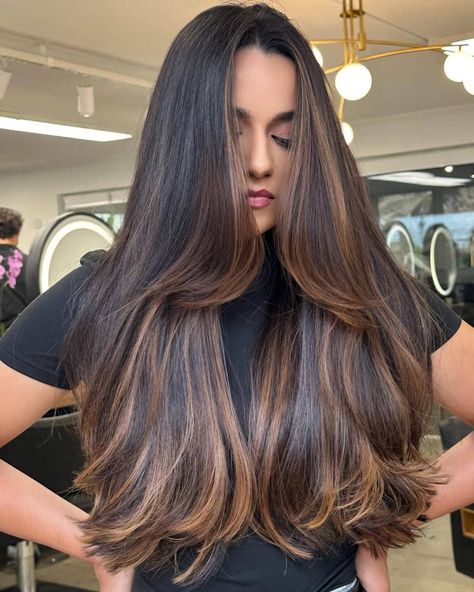 The Rich Appeal of Chocolate Brown Hair 22 Ideas: A Look into 2025 Trends Dark Brown Balayage Hair, Brown Balayage Hair, Brown Hair Trends, Dark Brown Balayage, Balayage Hair Color Ideas, Balayage Hair Color, Rich Brunette, Chocolate Brown Hair Color, Brown Curly Hair