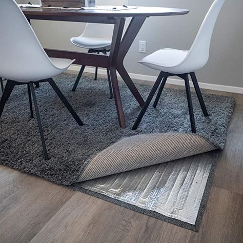 Amazon.com: RugHeat Under Rug Heating Mat - Portable Electric Radiant Floor Heater for Area Rugs, Size 34" x 58" (Fits Under a 3' x 5' Rug): Home & Kitchen Floor Heater, Heated Floor, Carpet Padding, Heat Mat, Radiant Floor, Electric Blankets, Heated Floors, Rugs Size, Washable Area Rugs