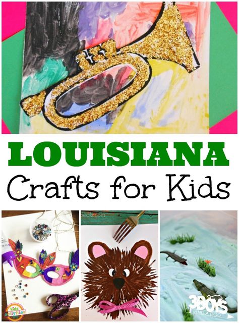 Pin Tweet Share +1 Share StumbleLouisiana is easily one of the most unique states in the U.S. It has a culture, geography, and history that is all its own. And that makes it a great state to study with kids! When you’re ready to work on a unit study about the Bayou State, be sure […] Louisiana Crafts, Volunteer Ideas, Louisiana Culture, Trip Activities, Louisiana History, State Crafts, American History Lessons, Homeschool Geography, New Orleans Art