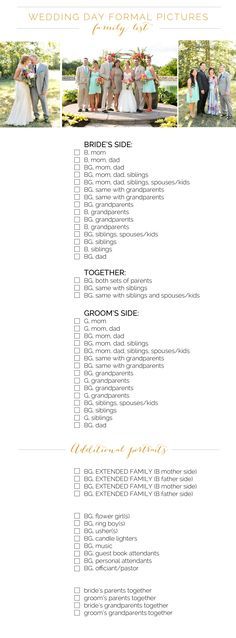 Wedding Picture List, Wedding Photography Shot List, Wedding Photo Checklist, Wedding Quotes Funny, Wedding Photography List, Wedding Photo List, Photography List, Photo Checklist, Wedding Shot List