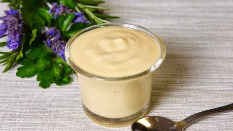 Creamy Dijon Sauce is a light savory cream sauce for Chicken, savory french toast, crepes and eggs. Easy to make and a few simple ingredients. #savorycrepes #easycreamsaucerecipe #dijoncreamsaucerecipe #dijonmustardrecipe #creamysauceforchicken #savorysaucerecipe #wwfreestyle #healthysaucerecipe Creamy Dijon Sauce, Sauce For Eggs, Healthy Sauce Recipes, Creamy Sauce For Chicken, Dijon Cream Sauce, Savory Bread Pudding, Creamy Dijon, Mustard Cream Sauce, Cream Sauce For Chicken