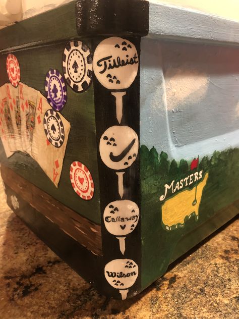 Poker Frat Cooler, Golf Frat Cooler, Frat Coolers Ideas, Frat Formal, Fraternity Coolers, Formal Cooler, Cooler Ideas, Frat Coolers, Beer Pong Tables