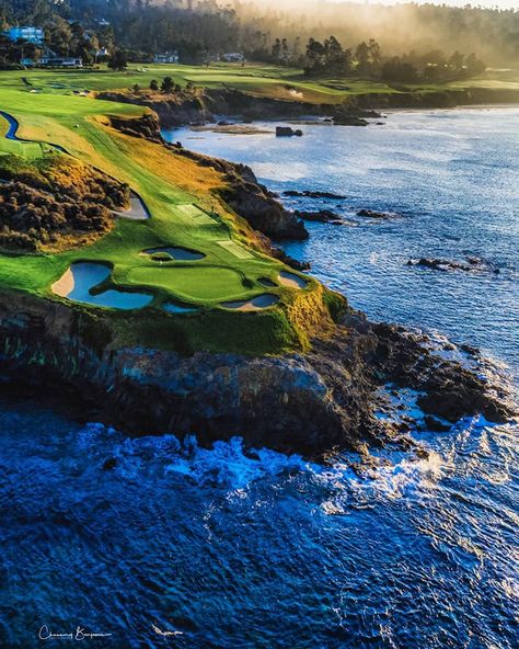 Channing Benjamin on Instagram: “Inspire someone today. ⛳ (📸 @channingbenjaminphotography) Pebble Beach Golf Links-Hole 7 @pebblebeachresorts @pebblebeachcompany” Golf Scenery, Preppy Island, Golf Girlfriend, Golf Aesthetics, Golf Wallpaper, Pebble Beach Golf Course, Monterey Bay California, Golf Course Photography, Golf Girl