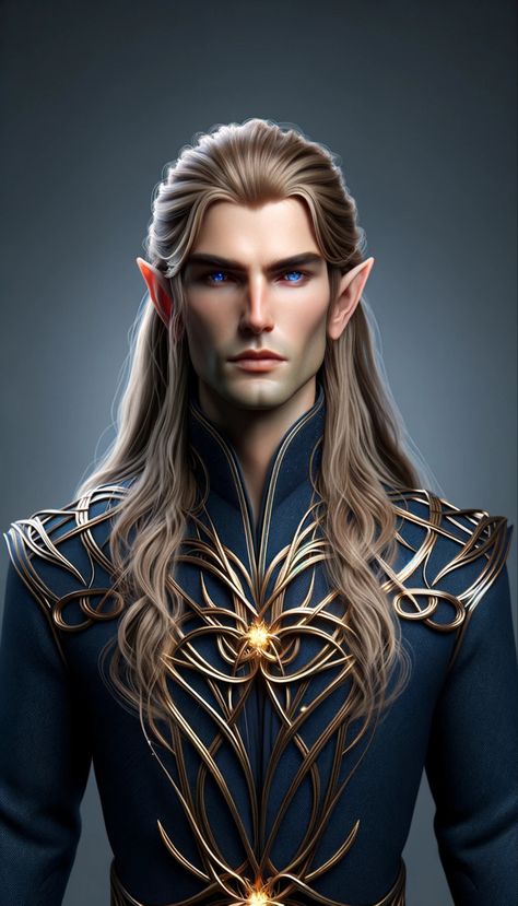 Astral Elf Male, Astral Elf, Mens Pictures, Fantasy Genre, Elves Fantasy, Medieval Dress, Character Inspo, King Queen, Print Pictures