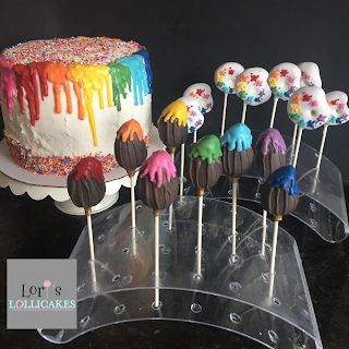 Art Party Cake, Cake And Cake Pops, Art Party Cakes, Drawing Party, Birthday Dessert Table, Holi Theme, Piñata Cake, Dessert Table Birthday, Paint Pallet