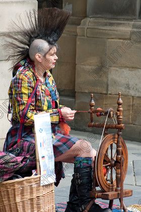 Spinning is so punk--spinning thread on The Royal Mile, Edinburgh, © Geoff Miller Photo Spinning Thread, Royal Mile Edinburgh, Edinburgh Uk, Photo Diy, Unique People, Spinning Wool, Spinning Wheels, Mixed Prints, Spinning Yarn