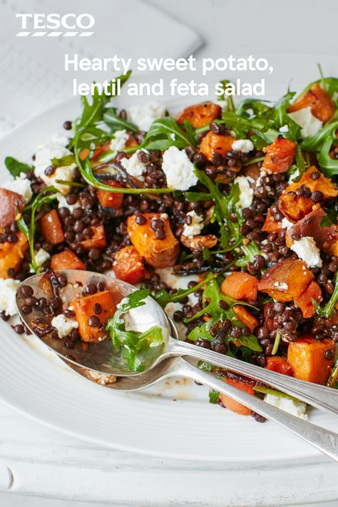 Puy Lentils, Pudding Chia, Recipes Pizza, Tesco Real Food, Potatoes Carrots, Modern Food, Feta Salad, Idee Pasto Sano, Veggie Dishes