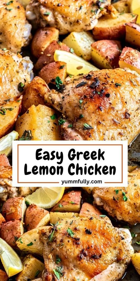 Taste the zesty and vibrant flavors of the Mediterranean with our Greek Lemon Chicken recipe, where succulent chicken is marinated in a mixture of lemon, herbs, and olive oil, resulting in a deliciously tender and tangy dish. If you’re looking to elevate your culinary skills or explore a variety of other mouthwatering recipes, click here for a collection of delectable dishes that will transport your taste buds to Greece and beyond. Greek Chicken Dinner Ideas, Mediterranean Lemon Chicken Recipes, Greek Salsa Recipe, Greek Inspired Lemon Chicken, Baked Greek Lemon Chicken, Greek Chicken With Lemon And Feta, Greek Lemon Chicken And Potatoes All Recipes, Greek Inspired Lemon And Feta Chicken, Greek Salsa