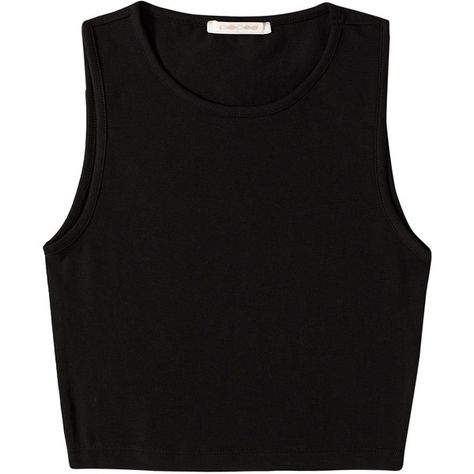 Pieces Lucia Crop Top (255 MXN) ❤ liked on Polyvore featuring tops, shirts, crop tops, tank tops, black, womens-fashion, polyester crop tops, shirts & tops, polyester shirt and black crop top Siyah Crop Top, Short Crop Tops, Tank Tops Black, Shirts Crop Tops, Round Neck Crop Top, Mode Grunge, Shirts Crop, Outfit Png, Round Neck Shirt