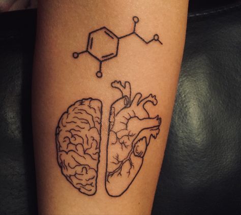 Messy Mind Tattoo, Social Work Tattoo Ideas, Anxianity Tattoo, Allergy Tattoo, Feel Tattoo, Psychology Tattoo, Patchwork Tattoos, Health Tattoo, Grunge Tattoo