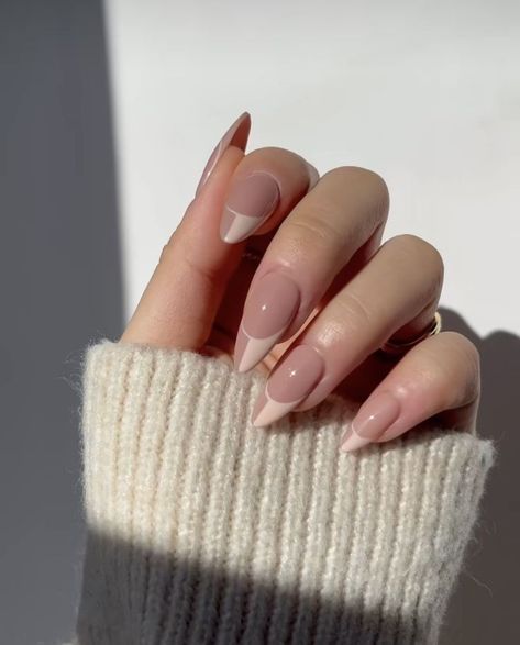 Nude Color Nail Art, Short Coffin Nails Designs, Stylish Nail Art, Oval Nails Designs, October Nails, Subtle Nails, Casual Nails, Simple Acrylic Nails, Sparkle Nails