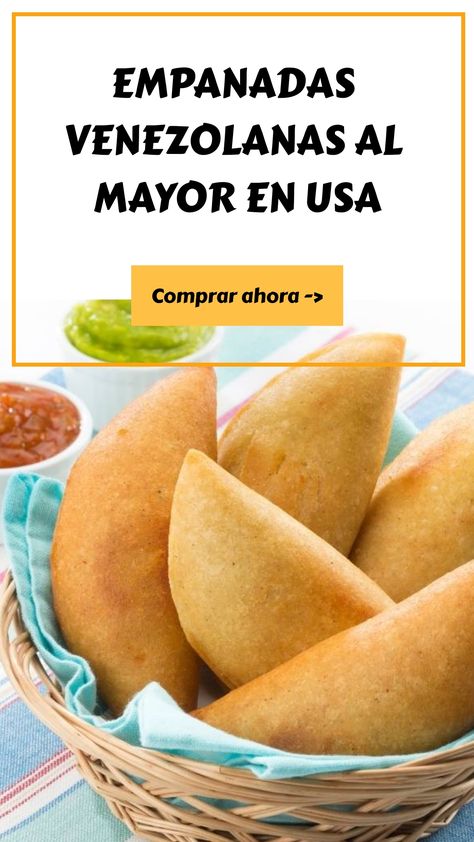 Empanadas venezolanas congeladas: La solución para tiendas latinas. Amplía tu oferta de productos latinos con nuestras empanadas congeladas al por mayor. Atrae más clientes con auténtica comida venezolana. Mini Empanadas, Frozen, Baking