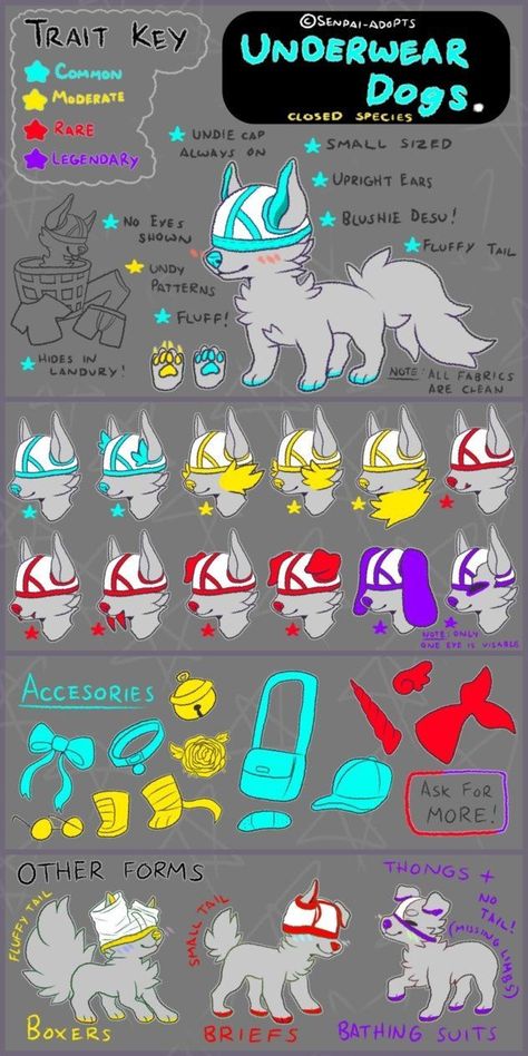 Closed Species Reference Sheet, Close Species, Fictional Species, Species Design, Animal Oc, Open Species, Original Species, Species Guide, Closed Species