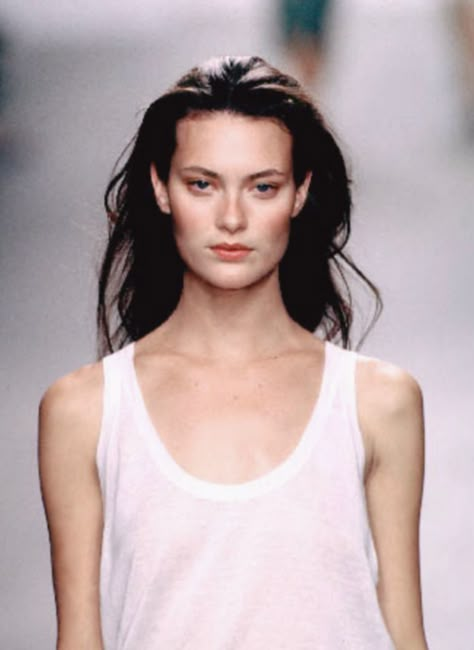 petrole:    shalom harlow at calvin klein spring summer 1999 Shalom Harlow Hair, Shalom Harlow Chanel, Shalom Harlow No Makeup, Todd Oldham 1995 Shalom Harlow, Shalom Harlow 90s Face, Shalom Harlow 90s, 1990 Hairstyles, Shalom Harlow Side Profile, Shalom Harlow Interview