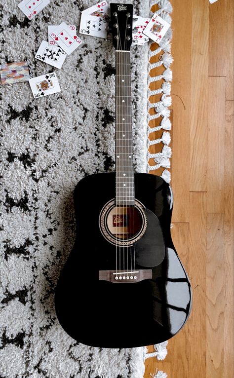 black acoustic guitar aesthetic Acoustic Guitars Aesthetic, Aesthetic Acoustic Guitar, Guitar Aesthetic Acoustic, Black Guitar Aesthetic, Good Playlist Names, Cool Acoustic Guitars, Acoustic Guitar Aesthetic, Gitar Vintage, Acoustic Guitar Art